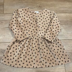Zara girl 12-18 brown dress